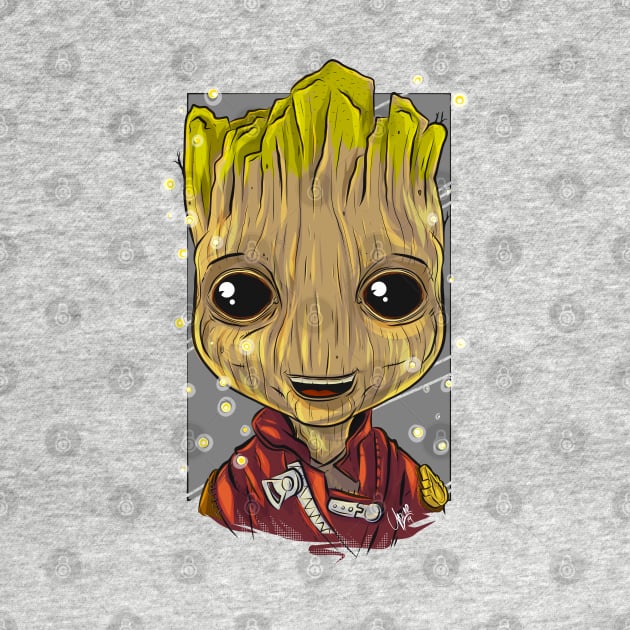 Pop Culture Caricature #9 - Groot by yazgar